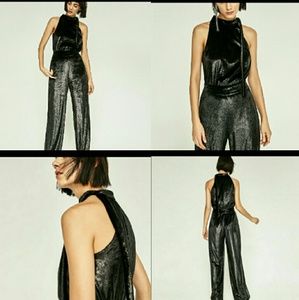 COPY - ZARA velvet jumpsuit